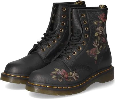 Produktbild von Dr. Martens Damen Schnürstiefeletten/ Combat Boots Schwarz Glattleder Größe: 40