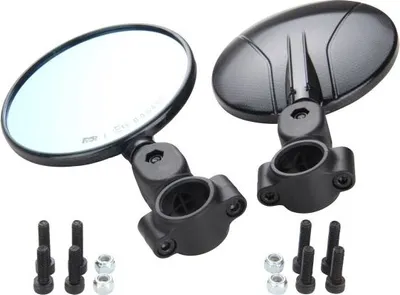 Produktbild von Lenkerspiegel Set FAR FLEXI 7699 Carbon für Supermoto, Naked Bike, Enduro – 22-24 mm Lenker – 2er Set