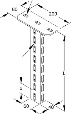 Produktbild von Niedax Hängestiele HU 6040/1100