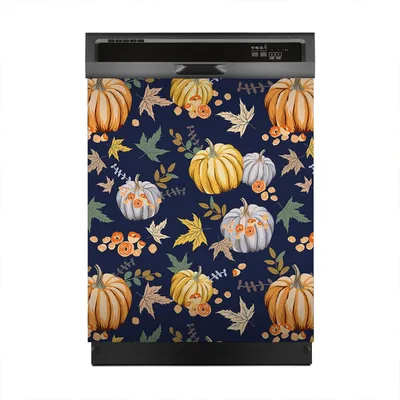 Produktbild von Aufkleber sticker 60x70 cm Dekorative folie Spülmaschine - Herbst Orange Kürbisse