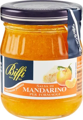 Produktbild von Biffi Milano 1852 Mandarinen Senfsauce für Käse, 12er Pack (12 x 100 g)