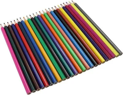 Zdjęcie produktu dla Kolorowe, ergonomiczne ołówki do rysowania, 24 sztuki