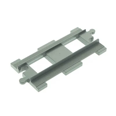 Produktbild von 1x Lego Duplo Schienen neu-hell grau gerade Eisenbahn Zug Lok 6207494 6377