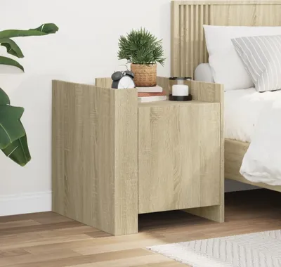 Immagine prodotto di vidaXL Comodino rovere Sonoma 45x50x50 cm Materiale a base di legno