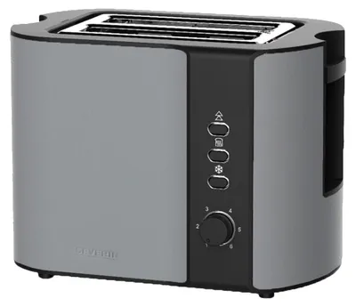 Produktbild von Severin AT 9573, 2 Scheibe(n), Anthrazit, Schwarz, Edelstahl, Tasten, 800 W, 0,85 m
