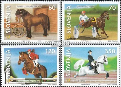 Produktbild von Briefmarken Slowenien 1999 Mi 263-266 (kompl.Ausg.) postfrisch Pferde