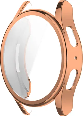 Produktbild von Hülle für Samsung Galaxy Watch 7 44MM, vollständige Abdeckung, weiche TPU-Schutzhülle, Farbe:Roségold