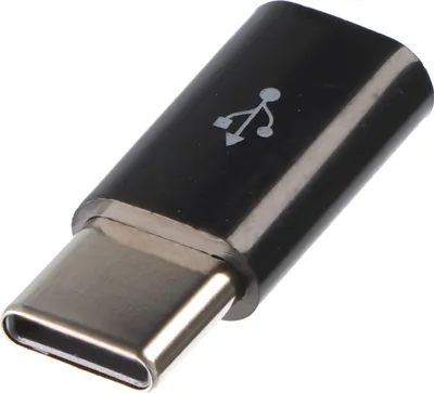Produktbild von AccuCell Adapter Micro-USB 2.0 Buchse auf USB Type C USB-C Stecker schwarz