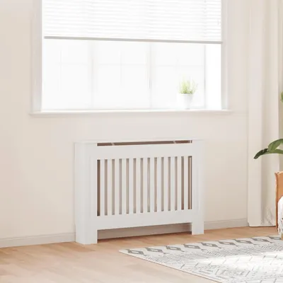 Produktbild von vidaXL MDF Heizkörper-Abdeckung Heizkörperverkleidung 112 cm, weiß