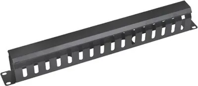 Obrázek produktu pro XtendLan Vyvazovací panel 1U, celokovový s krytem 4x7cm