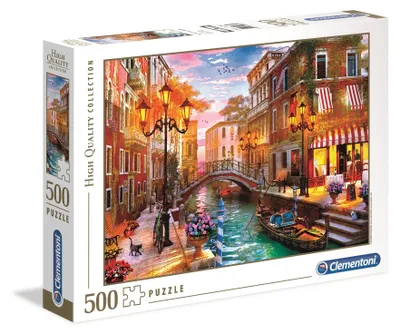 Image de Clementoni puzzle 500 HQ Coucher de soleil sur Venise 35063