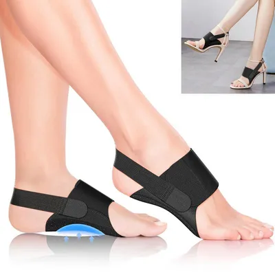 Produktbild von Fußgewölbe Bandagen gegen Plantarfasziitis, Verstellbare Stütze für Frauen & Männer, zur Linderung bei Plattfuß, flachen Füßen & Fußgewölbeschmerzen