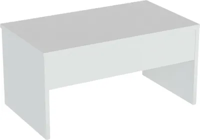 Image de Marinone - Table Basse, 90x45x52h cm Blanc, un Compartiment