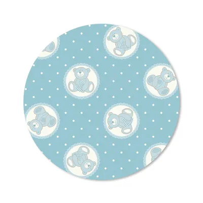 Produktbild von MuchoWow® Mauspad Mousepad Teddybär - Plüschtiere - Muster - Stofftiere 50x50 cm - Mousepads - Maus Mat - Pad - Mausunterlage - Vinyl