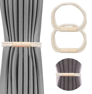 Produktbild von 2-teilige magnetische Gardinenhalter mit Magneten, Gardinenzubehör