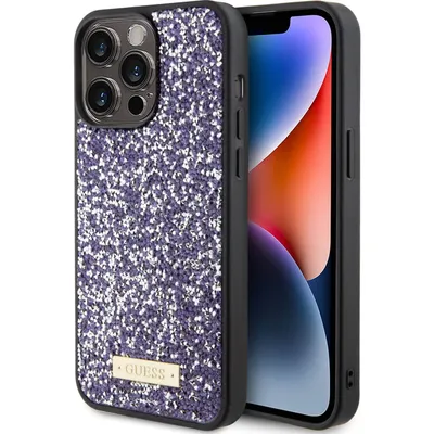 Obrázek produktu pro Guess Rhinestone Metal Logo - pouzdro pro iPhone 15 Pro Max (růžové)