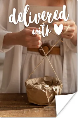Produktbild von MuchoWow® Poster Sprichwörter - 'Mit Liebe befreit' - Zitate 20x30 cm - Papierdruck