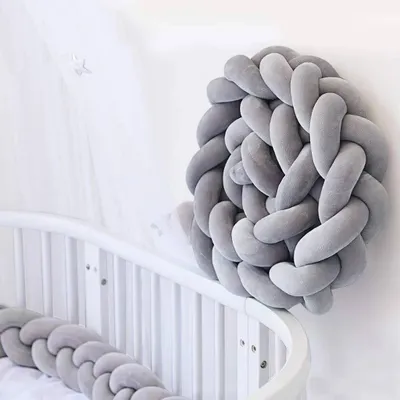 Produktbild von Bettumrandung Babybett Kantenschutz Kopfschutz Dekoration für Krippe Kinderbett