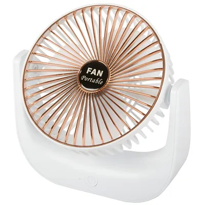 Obrázok produktu pre Verk 16028 Stolný USB ventilátor bielo-zlatý