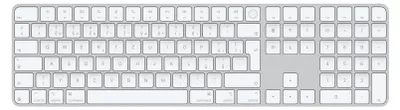 Produktbild von APPLE Magic Keyboard with Touch ID and Numeric Keypad for Mac models with Apple silicon - tschechisch - White Keys
