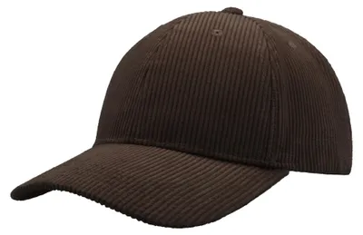 Produktbild von Atlantis Headwear - "Cordy" Baseball-Mütze recyceltes Material LT2085 (Einheitsgröße) (Braun)