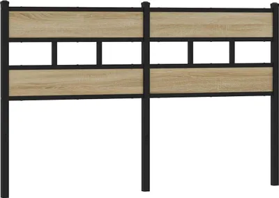 Image de VidaXL 4017134, Noir, Chêne, Fer, Bois, 135 cm, 1420 mm, 91,5 cm