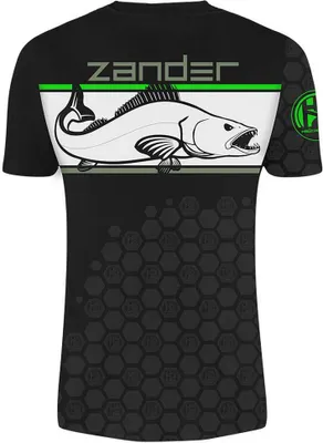 Produktbild von HOTSPOT DESIGN T-shirt Linear Zander, M, schwarz-grün, 010003702