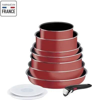 Zdjęcie produktu dla TEFAL L1529402 INGENIO EASY COOK N CLEAN Zestaw 10 elementów: Poeles + Casseroles + Wok + Sauteuse + Couvercles hermétiques + Poign
