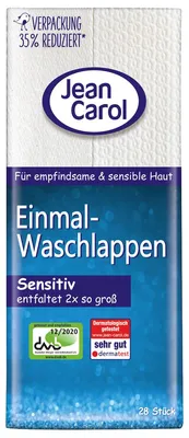 Obrázek produktu pro Jednorázové žínky s kožešinou Sensitive 28 ks