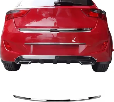 Image de Garniture De Hayon Coffre pour Hyundai i30 Hayon 2011-2017 Acier Inox