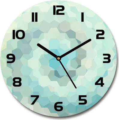 Produktbild von Wanduhr aus Glas 30fi Glasbild Glasuhr Gehärtetes Glas - schwarze-zeiger - Abstraction background