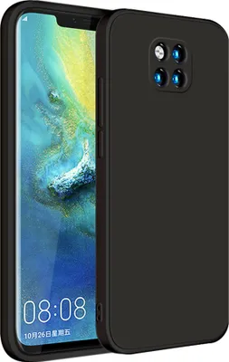 Produktbild von Huawei Mate 20 Pro Hülle, LaimTop Slim Liquid Silikon Gel Gummi Schutzhülle für Huawei Mate 20 Pro Schwarz