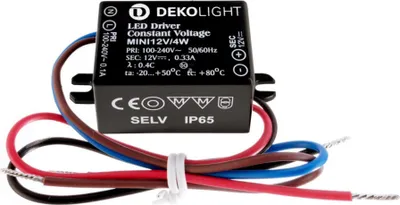Immagine prodotto di Light Impressions Deko-Light Alimentatore LED MINI, CV, 12V/4W tensione costante 0-330 mA IP65 12V DC 4,00 W 872127