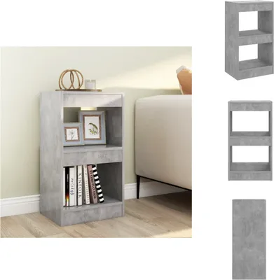 Obrázek produktu pro vidaXL Knihovna/rozdělovač pokojů betonově šedý 40x30x72 cm - Knihovny a regály