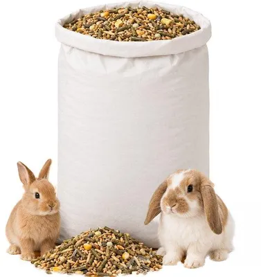 Zdjęcie produktu dla Lutopets, mieszanka paszowa dla królików, 20 kg – pokarm główny zawierający lucernę, zboże i owies