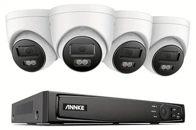 Produktbild von Überwachungskamera-Set - Sicherheitssystem mit Kameras - Videoüberwachung - CCTV-System - IP-Kamera-Set