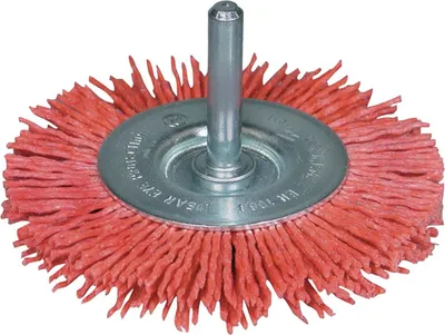 Obrázek produktu pro Kruhový kartáč 100 mm, nylon, zrnitost 80, 10 mm, 4500 ot./min.