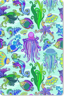 Produktbild von MuchoWow® Mauspad Mousepad Tiere - Regenbogen - Fische - Muster 40x60 cm - Mousepads - Maus Mat - Pad - Mausunterlage - Schreibtisch Accesoire
