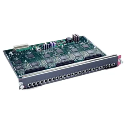 Produktbild von Cisco Fast Ethernet Switching Module, 24 port 100BASE-FX (MT-RJ), for Catalyst 4500, 0,1 Gbit/Sek, Fast Ethernet, 100BASE-FX, 24x Fast Ethernet ports, MMF