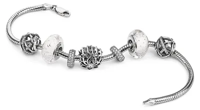 Produktbild von MATERIA by Matthias Wagner Lotusblume Bead - 925 Silber Charm Anhänger Lotus Blüte inkl. Schmuckbeutel für Armband 748