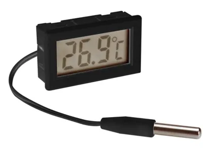 Produktbild von Velleman Digitaler Einbau-Thermometer, großes Display, ABS-Gehäuse, -50-100 °C, gut ablesbar