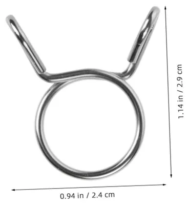 Productafbeelding van Slangenklemmen - Veerklemmen - Lekpreventie - Compact formaat - 200 stuks - Zilver