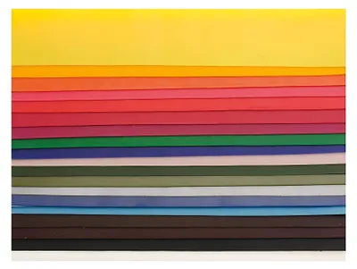 Produktbild von GLOREX Verzierwachsplatten, farbig sortiert, 200 x 40 mm, 20 Stück