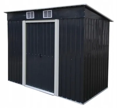 Zdjęcie produktu dla Domek narzędziowy metalowy blaszak szopa na narzędzia 131x238x181 DM1002