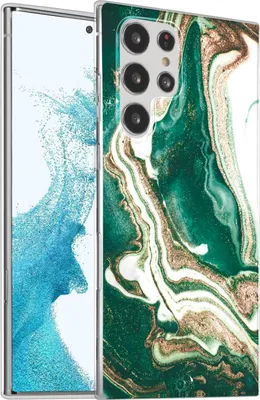 Produktbild von Hülle für Samsung Galaxy S22 Ultra Schutzhülle Marmor Motiv Handy Case Silikon Slim Cover
