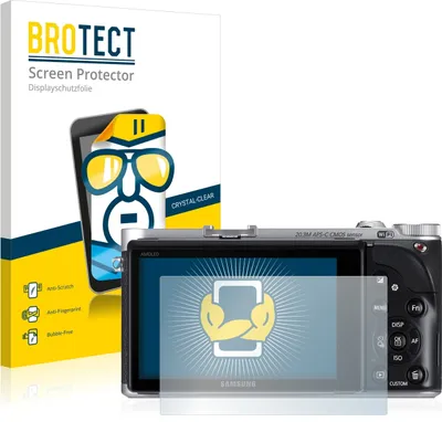 Produktbild von 2x Für Samsung NX300 Schutzfolie BROTECT Displayschutz Display Schutz Folie Klar Transparent