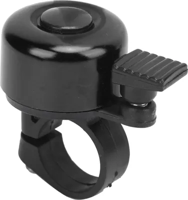 Produktbild von DUUTI Fahrradklingel aus Alulegung, schwarz, mini & leicht, klarer & lauter Ton, für 17-19 mm Lenker, für Erwachsene & Kinder