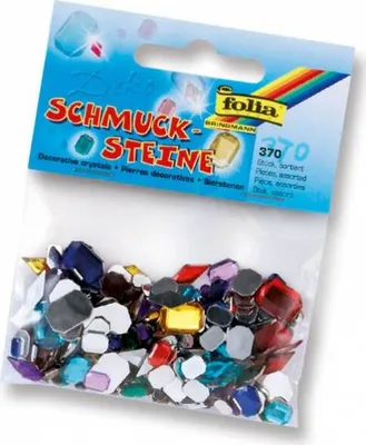 Obrázek produktu pro Folia dekorativní drahé kameny 370 kusů, diamanty a osmihranné barevné kameny