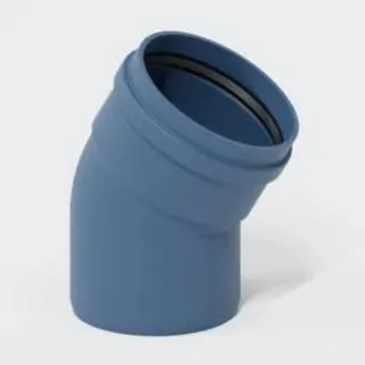 Obrázek produktu pro Ohyb pro potrubí, DN200, POLO-KAL NG, PP-MD, průměr 200 mm, úhel 30°, modrá barva, 1 kus.