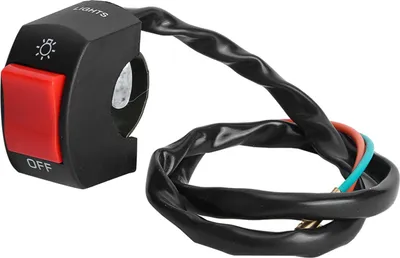 Zdjęcie produktu dla Przełącznik włączania/wyłączania reflektora LED z czerwonym przyciskiem na kierownicę motocykla 7/8 cala